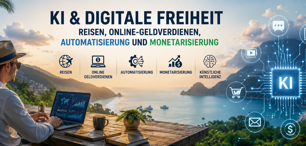Künstliche Intelligenz online Geld verdienen – KI-Tools für Automatisierung und digitale Nomaden
